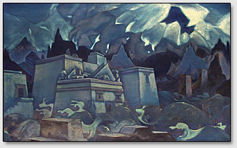 Картина "Гибель Атлантиды", Н.К.Рерих, 1929 г.