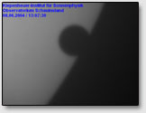 Транзит Венеры по диску солнца. Время 13.07.30 MESZ (снимки Кипенхойровского института солнечных исследований г. Фрайбург, Германия)