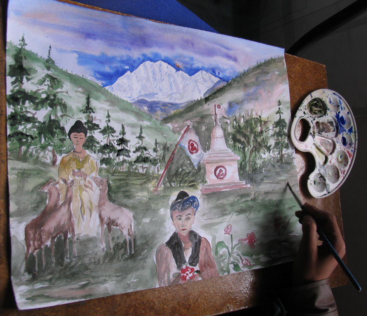 13.02.2007 - Celebration of Helena Roerich's Birthday: Painting competition
