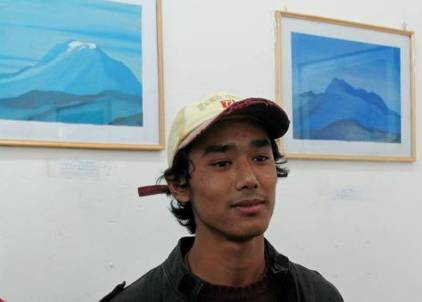 Painting exhibition by Ashok Bodh, Naggar, Himachal Pradesh