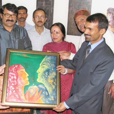 Painting exhibition by Bhader Singh, Himachal Pradesh