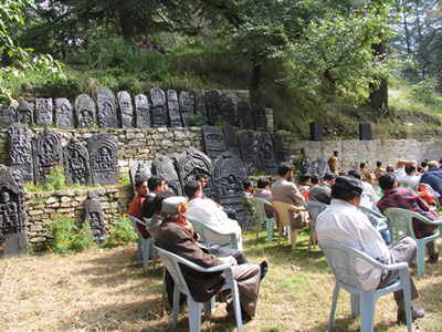 Memorial stones exhibition forms a part of the overall theatre ground