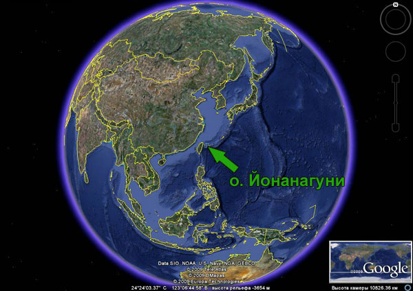 Google Earth Yonaguni
