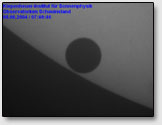 Транзит Венеры по диску солнца. Время 7.40.46 MESZ (снимки Кипенхойровского института солнечных исследований г. Фрайбург, Германия)